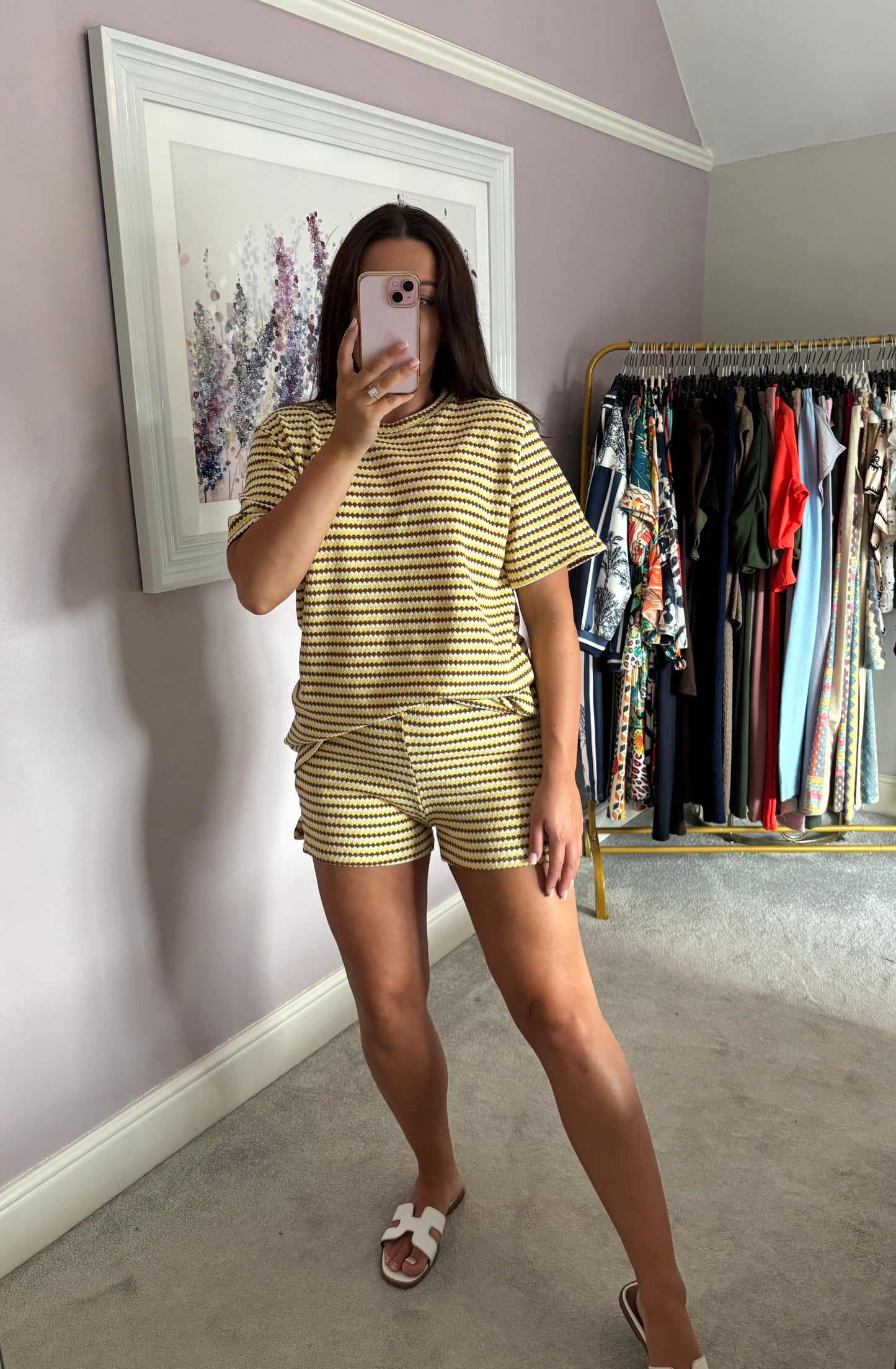Short and shirt set - yellow