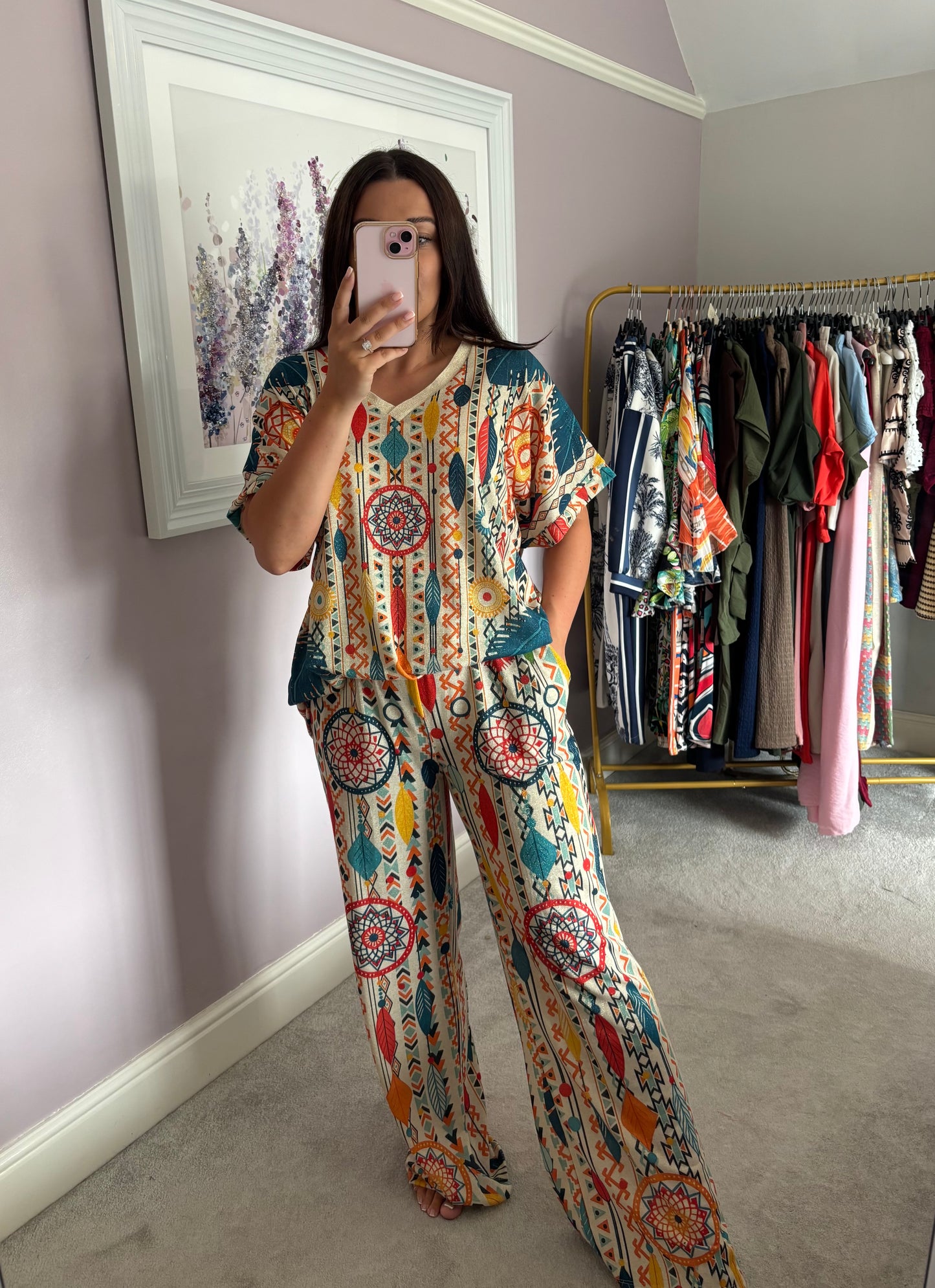 Abstract loungewear set